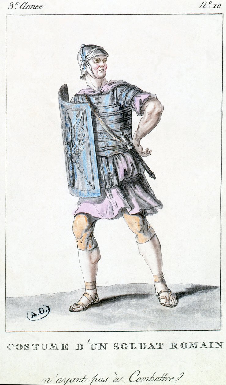 Costume teatrale per un soldato romano da French School