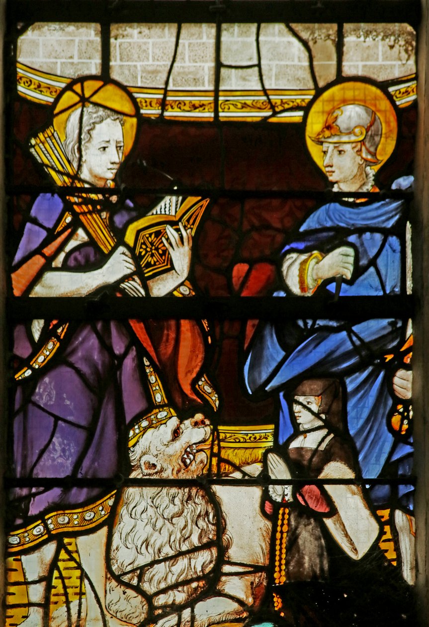 Vetrata raffigurante San Sebastiano e Sant