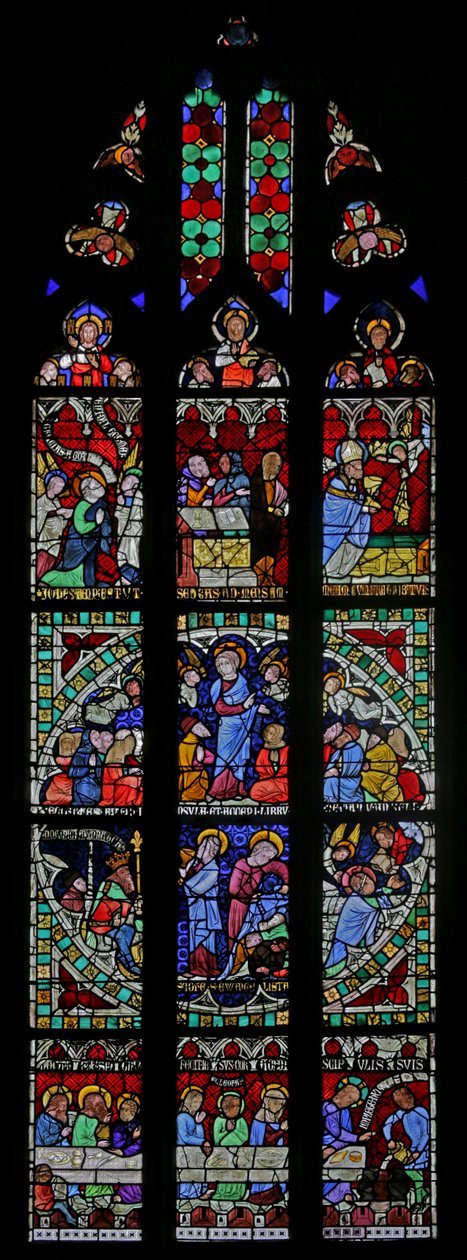 Vetrata raffigurante la finestra di San Giovanni da French School