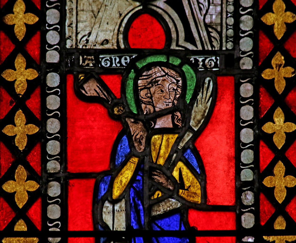 Vetrata della Chiesa di San Giovanni Battista, c.1275 da French School