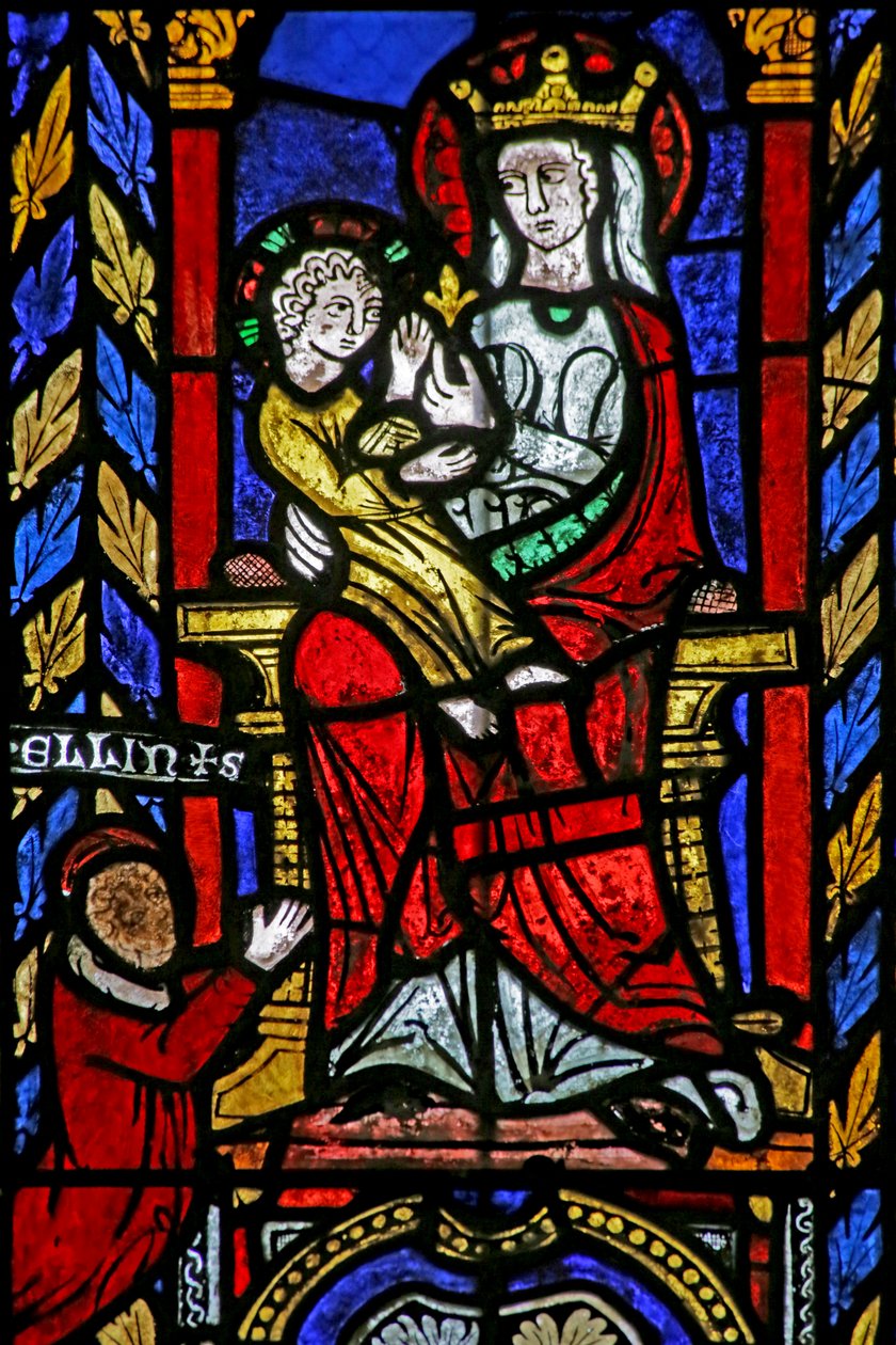 Vetrata della Chiesa di San Giovanni Battista, c.1275 da French School