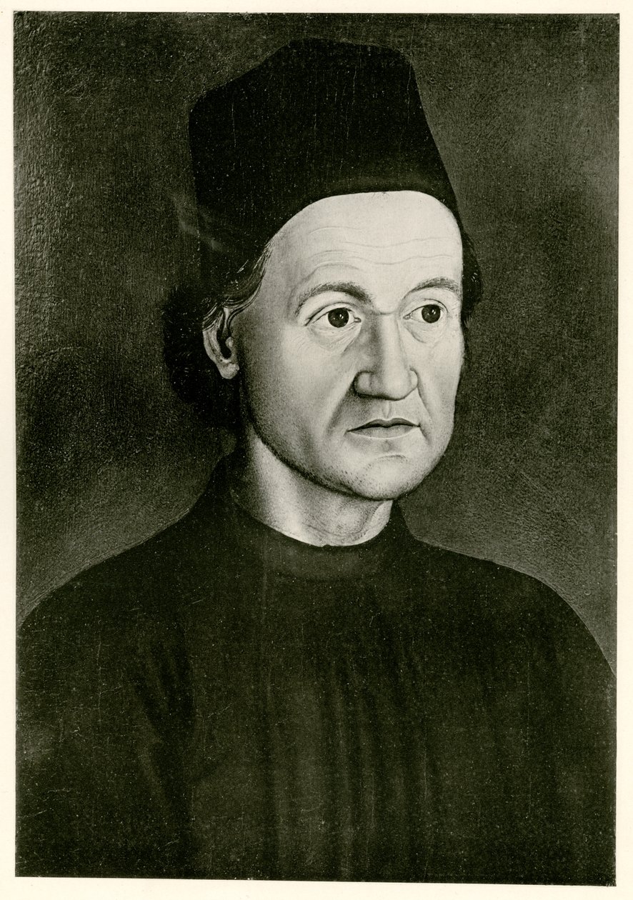 Johannes Geiler von Kaisersberg, 1884-90 (fototipo) da German School