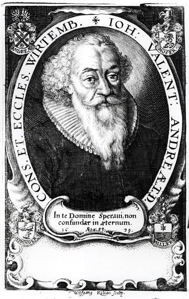 Ritratto di Johann Valentine di Wurtemburg, inciso da Wolfgang Kilian (1581-1662) 1639 da German School