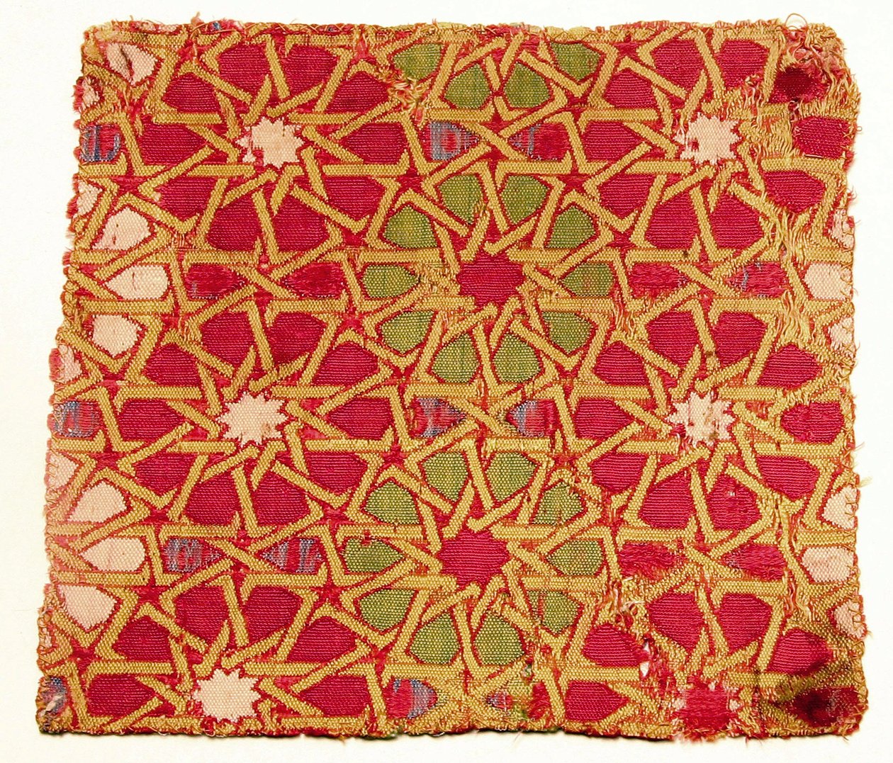 Frammento di tessuto (seta) da Islamic School