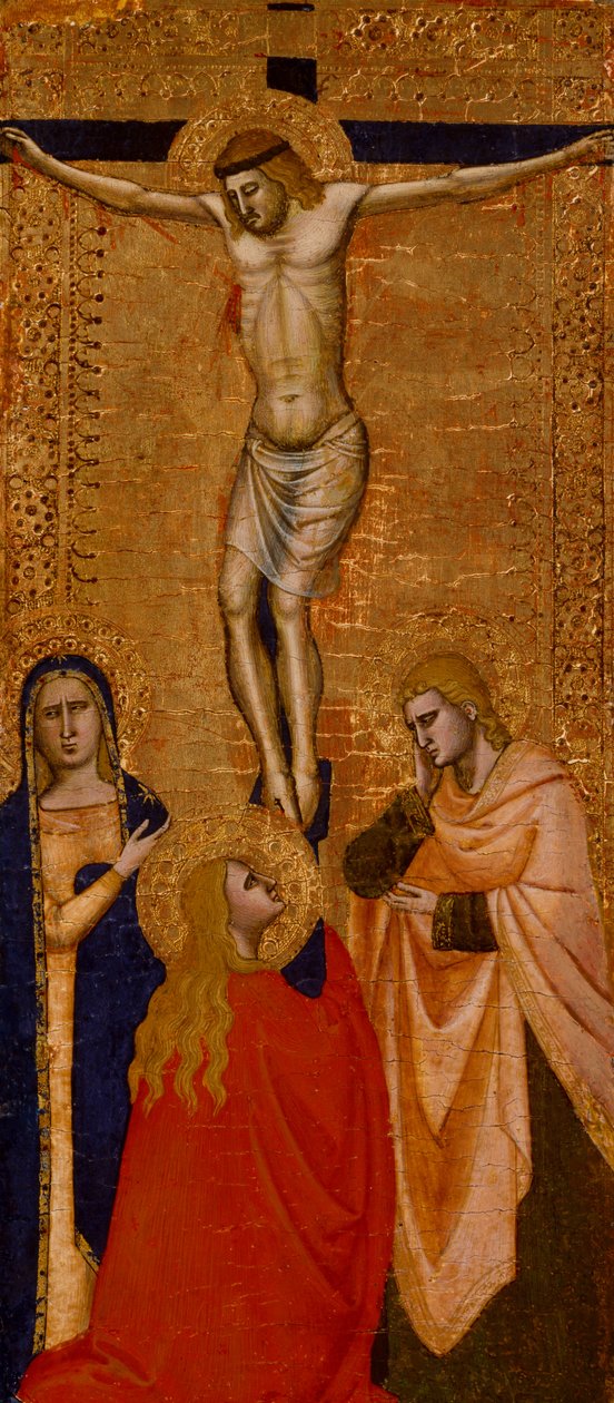 Cristo sulla croce con la Vergine, San Giovanni e Santa Maria Maddalena, c. 1360-1380 da Italian School