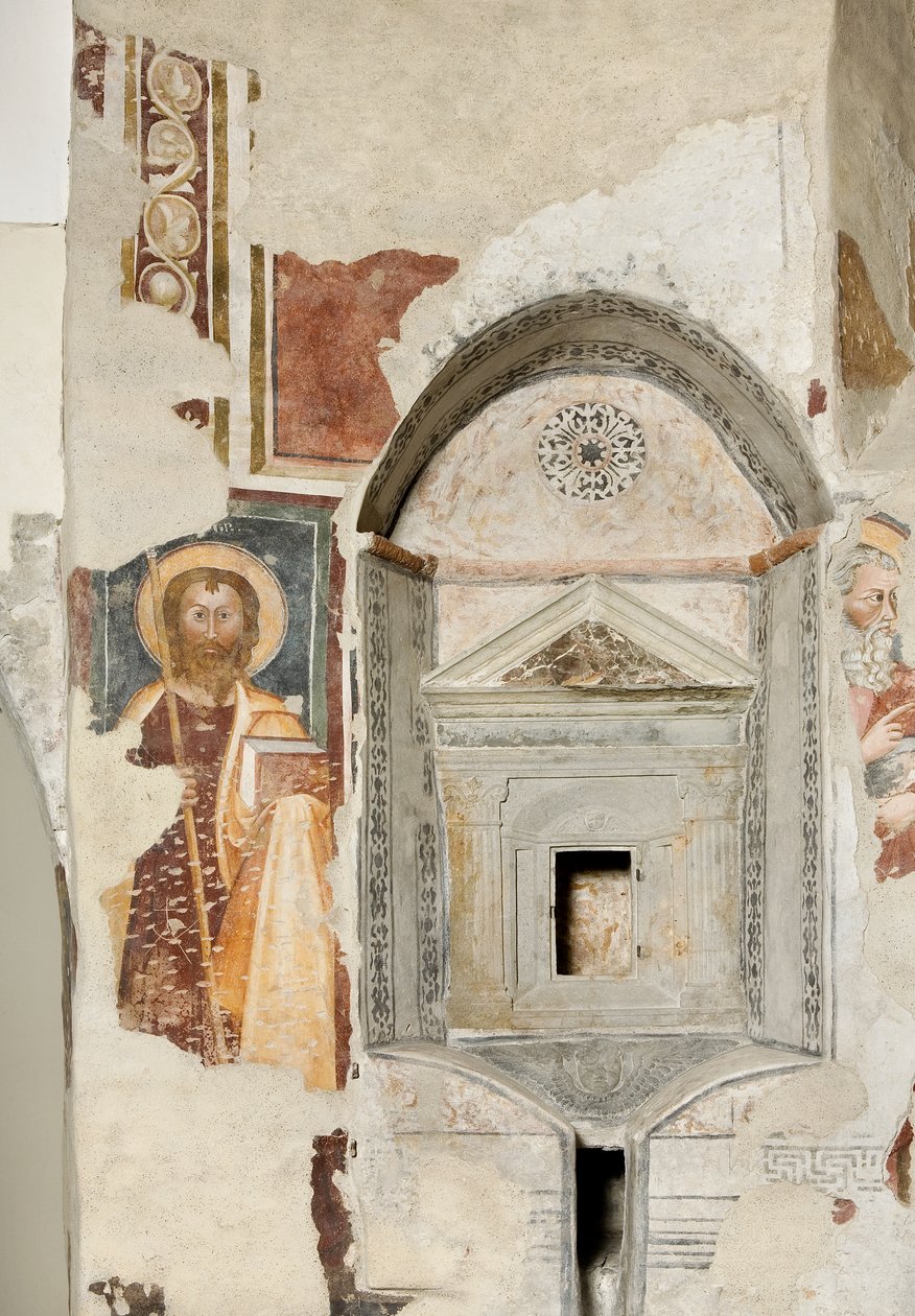 Nicchia con Tabernacolo e Apostoli da Italian School
