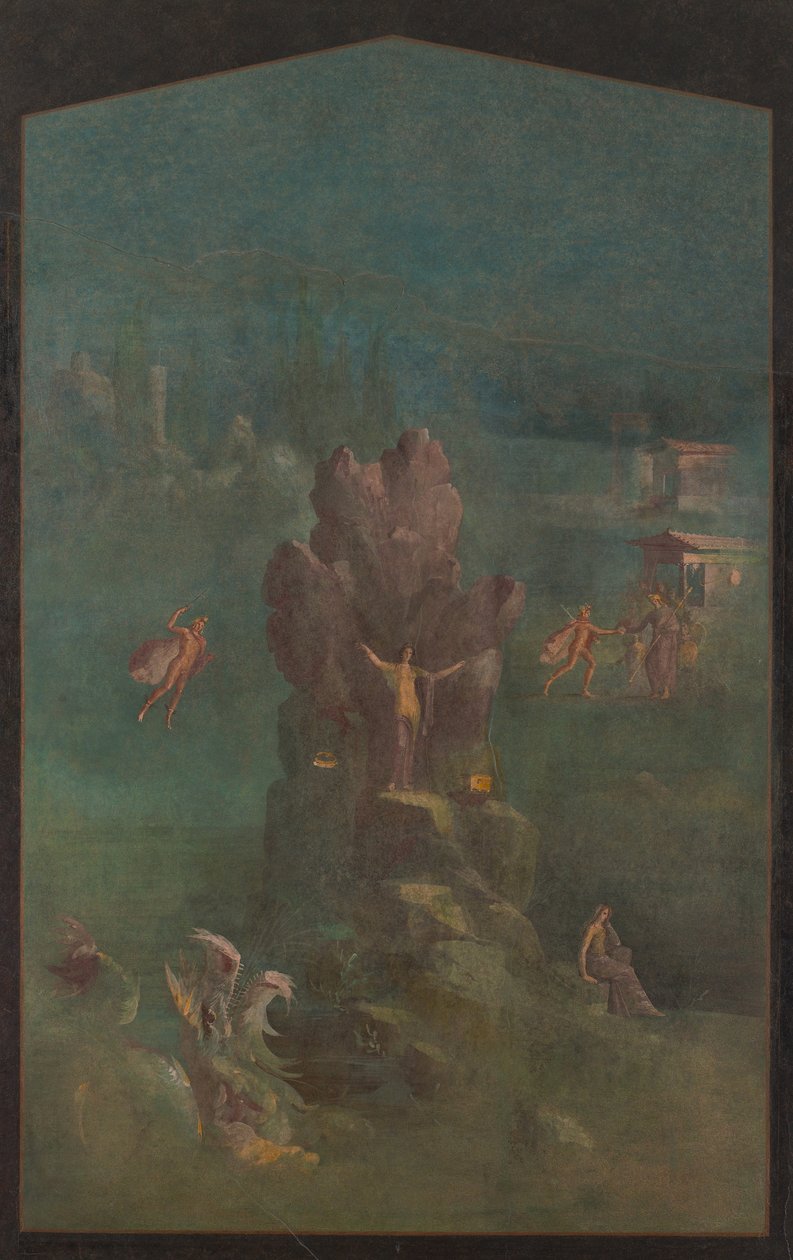 Perseo e Andromeda nel paesaggio, dalla villa imperiale di Boscotrecase da Roman