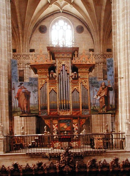 Organo nella Catedral Nueva, c.1568 da Spanish School
