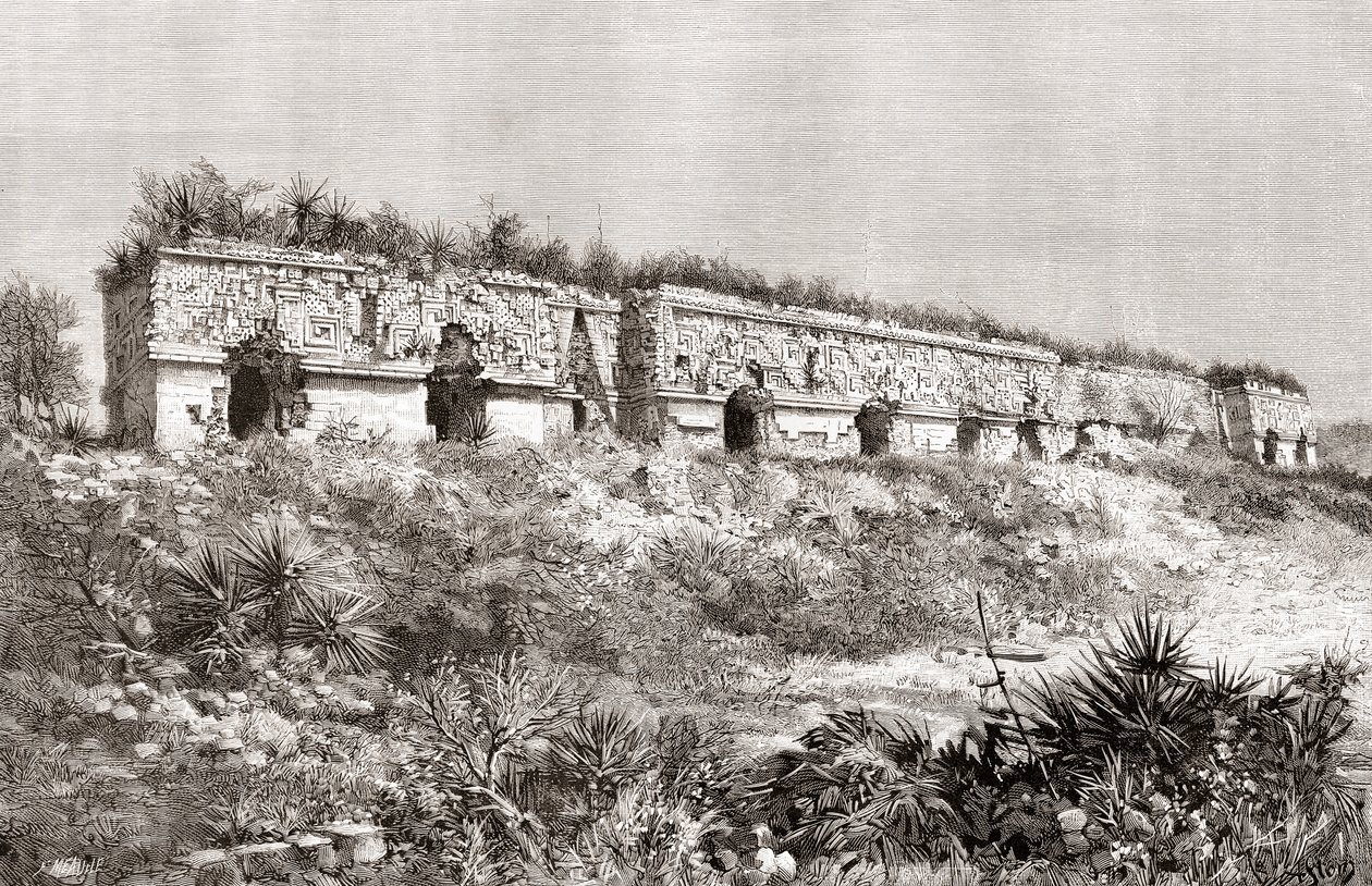 Il Palazzo del Governatore, Uxmal, Messico da Spanish School