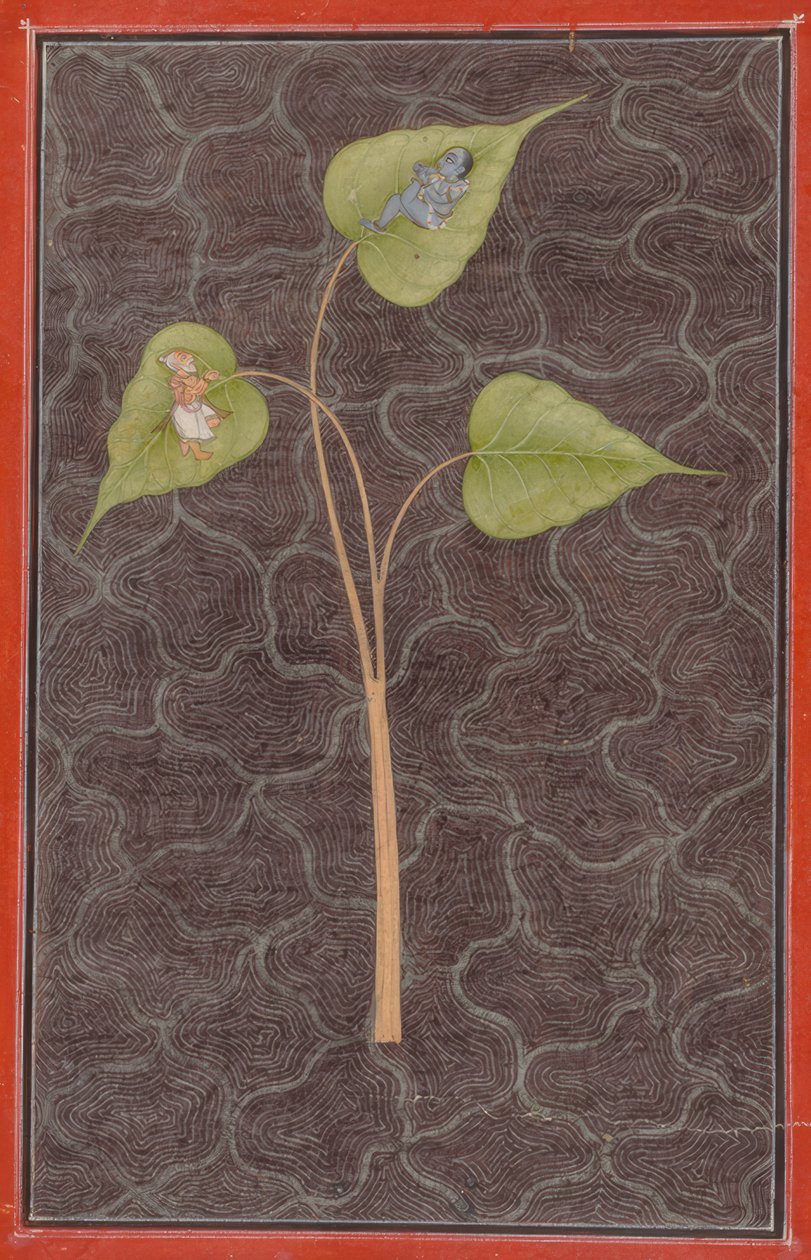 Markandeya osserva Krishna nell