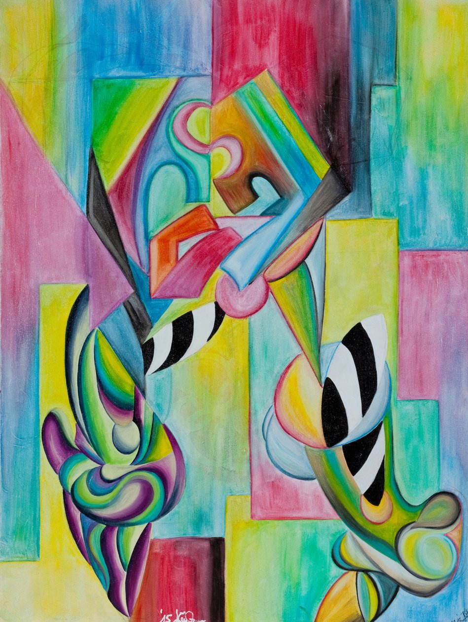 Astratto degli amanti da GilhausArt