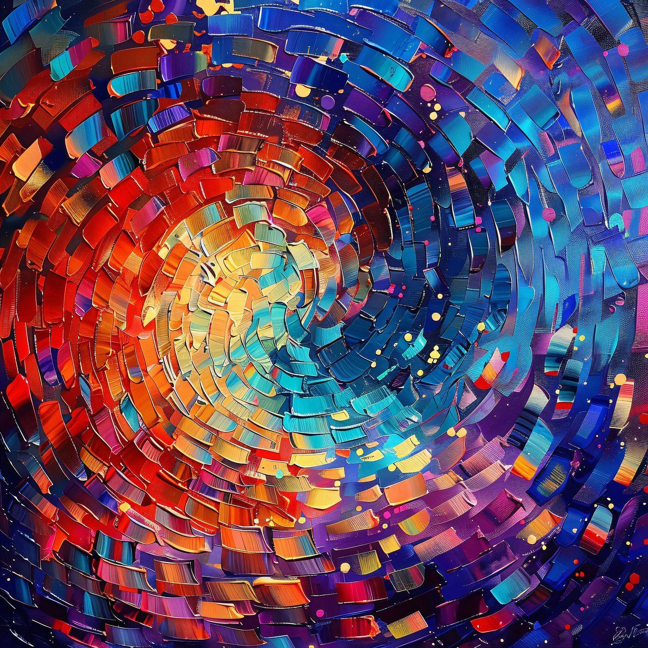 Arte astratta con colori acrilici per stampe d