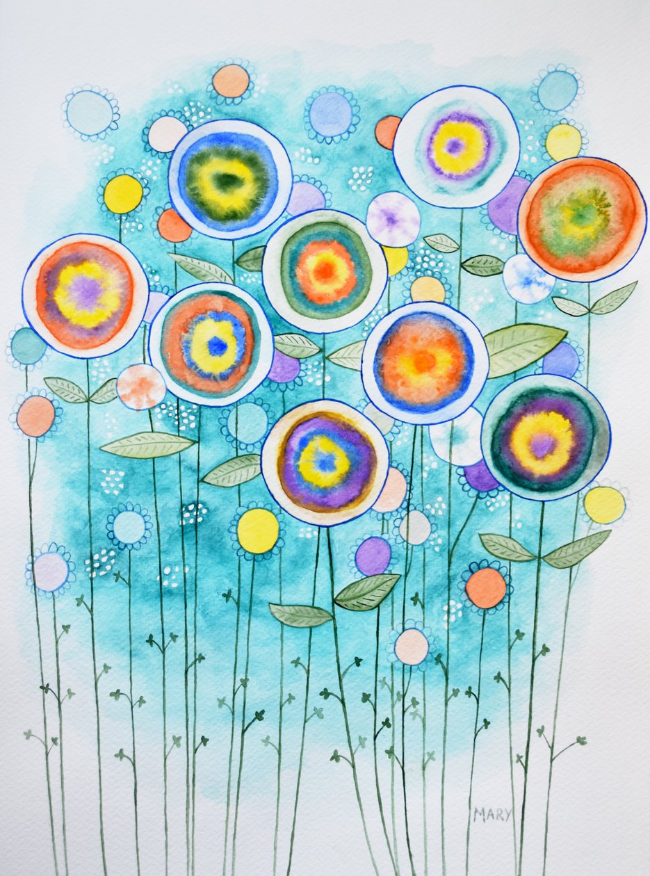 Fiori astratti da Marys Watercolors