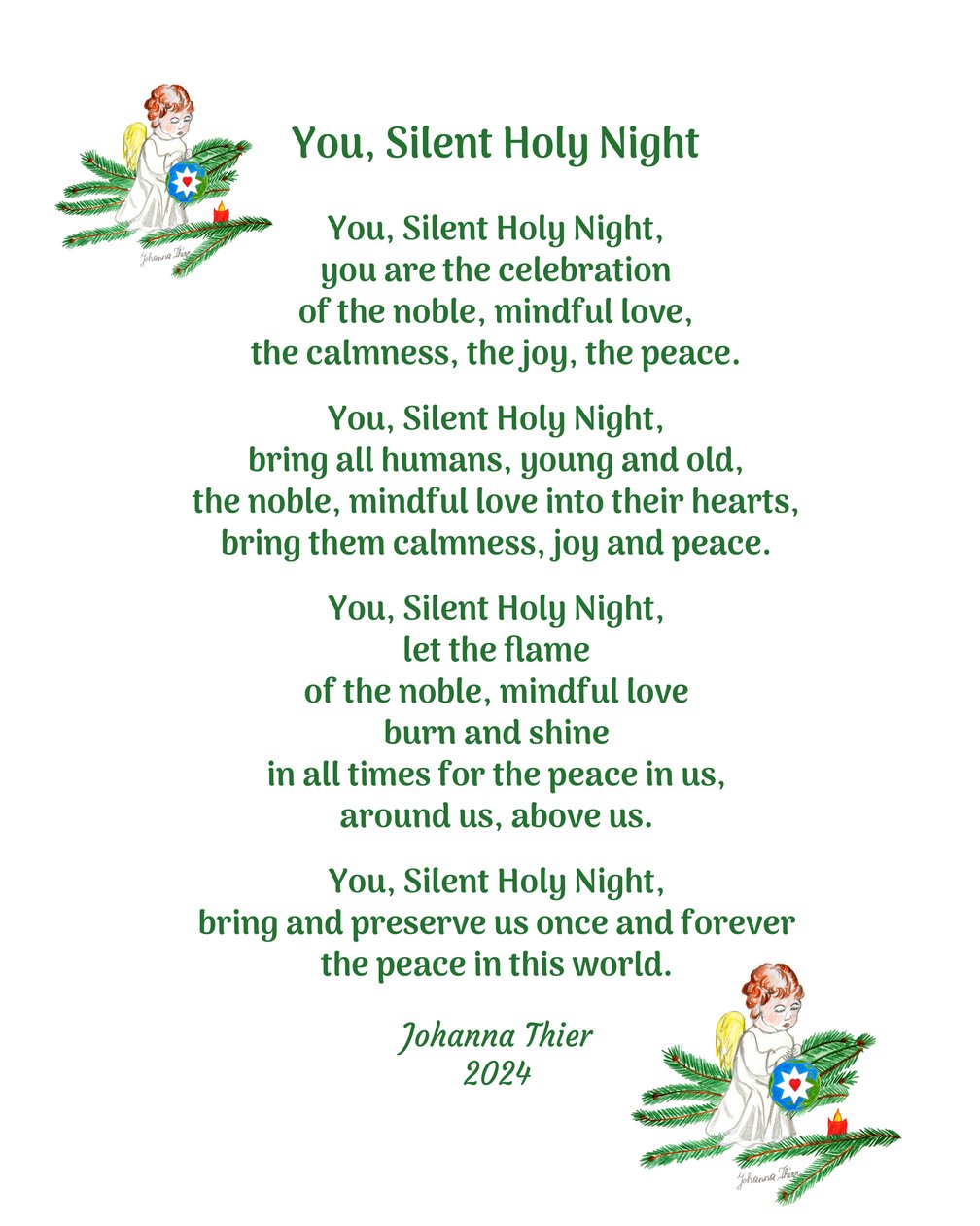 Tu, Notte Santa Silenziosa da Johanna Thier