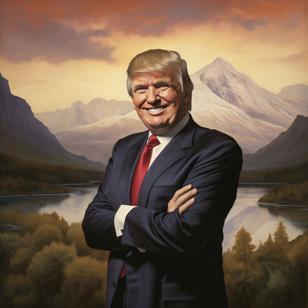 Ritratto di Donald Trump, decorazione murale che vi piacerà | stampa su richiesta da F. Abderrahim