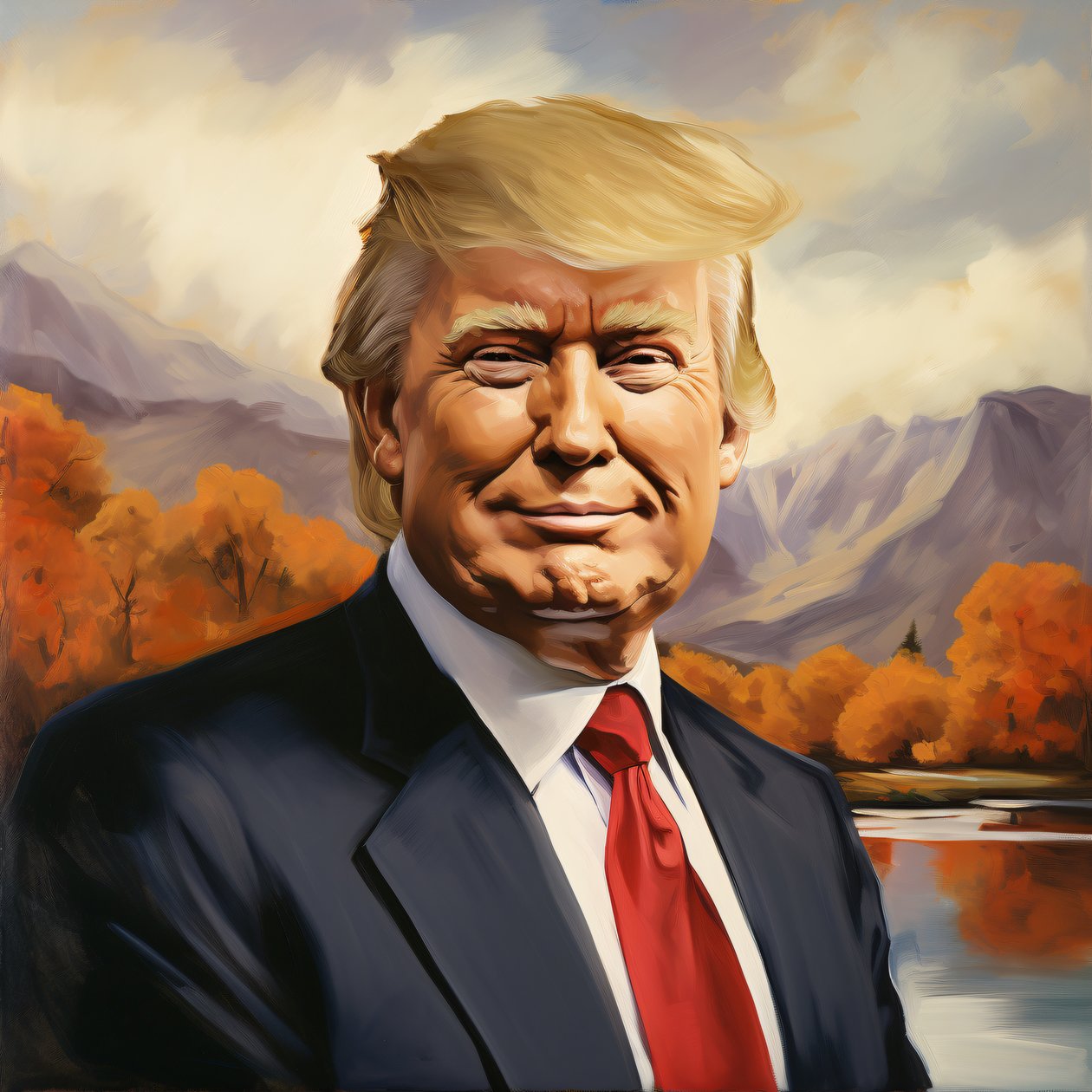 Quadro di Donald Trump, ritratti del presidente, decorazioni murali e stampe su tela da F. Abderrahim
