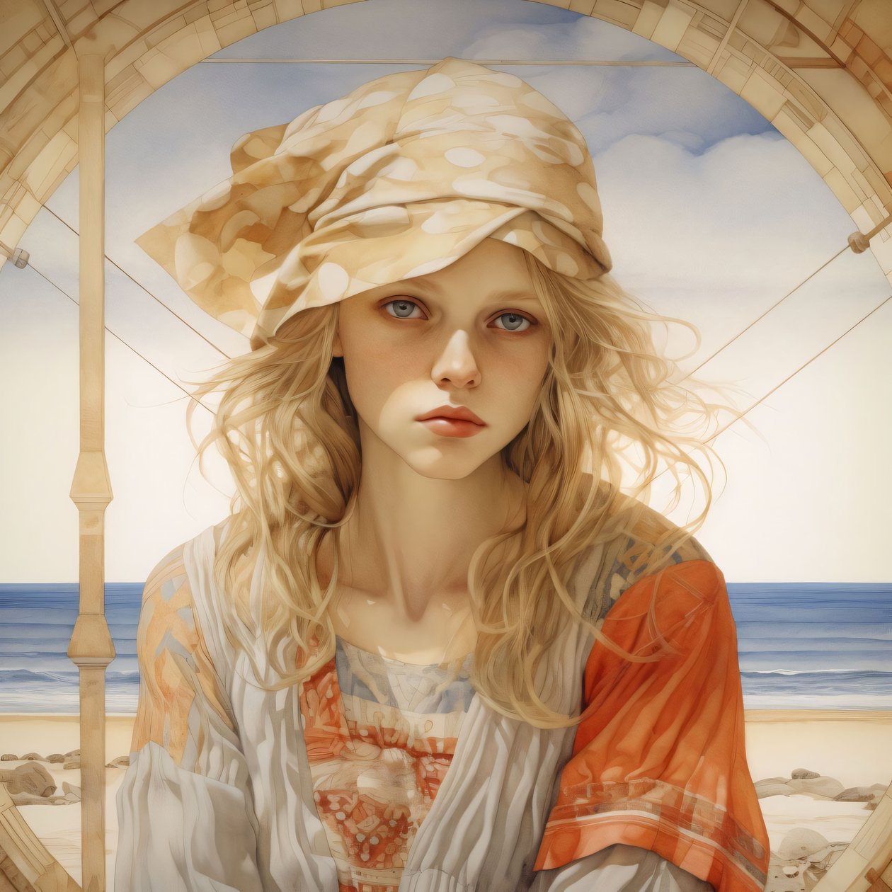 Eleganza stravagante Alice nel sogno di Mucha, , Decorazioni murali che vi piaceranno da F. Abderrahim