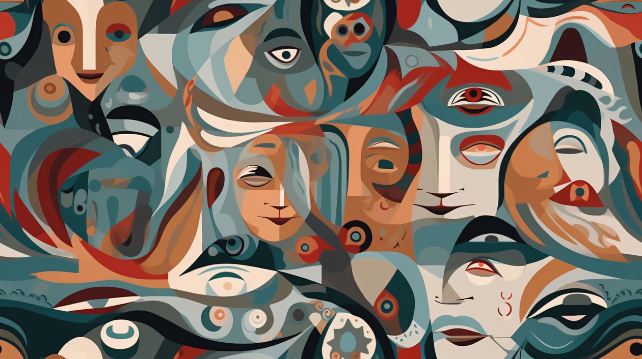 Capolavoro astratto contemporaneo, decorazione murale in vendita da F. Abderrahim