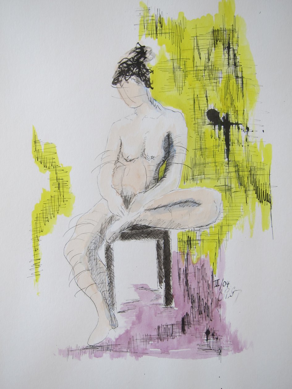 Nudo seduto da Christian Piecuch