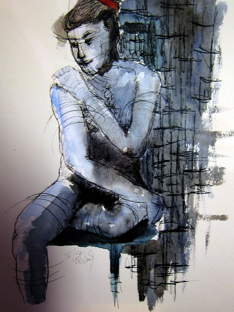 Akt in blau da Christian Piecuch