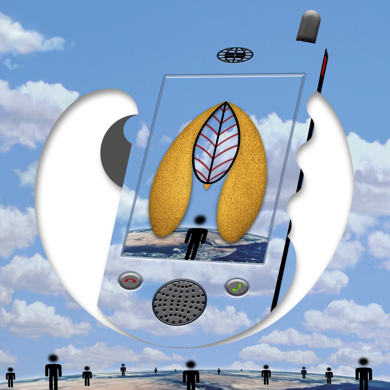 "...seit ein Gespräch wir sind..." (aus der Serie Skyphone) da Alexander Eibach
