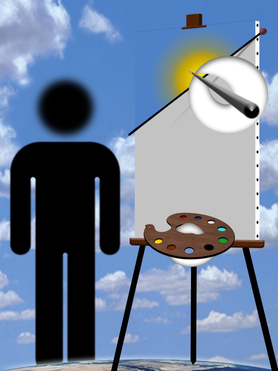 Maler und Modell (III) da Alexander Eibach