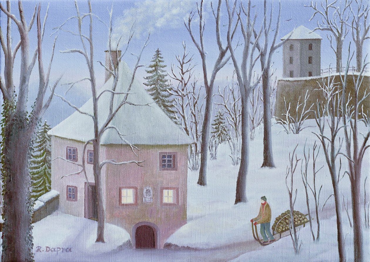 Mönchsberg Gasse 13 in inverno da Regine Dapra