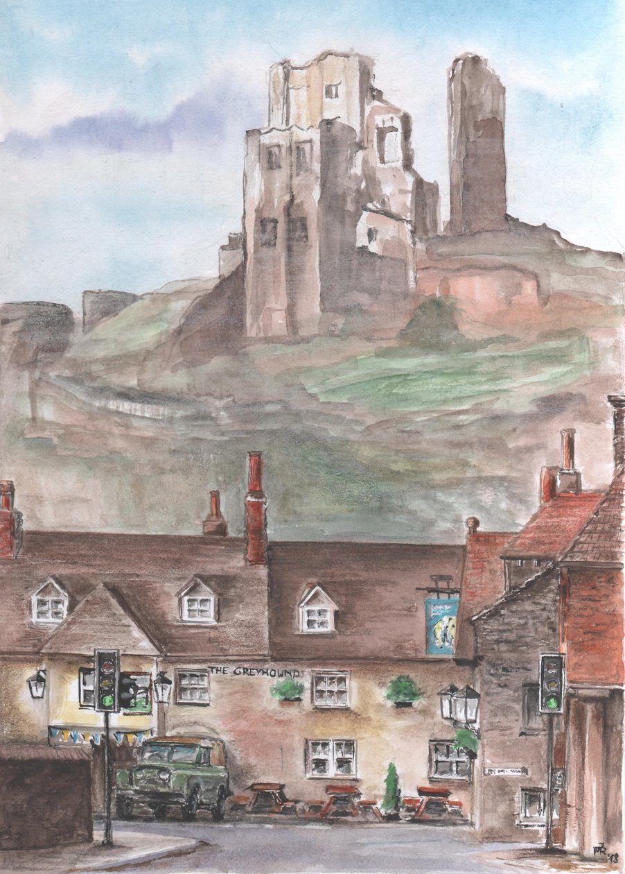 Castello di Corfe, Inghilterra da Jörg-Peter Rabe