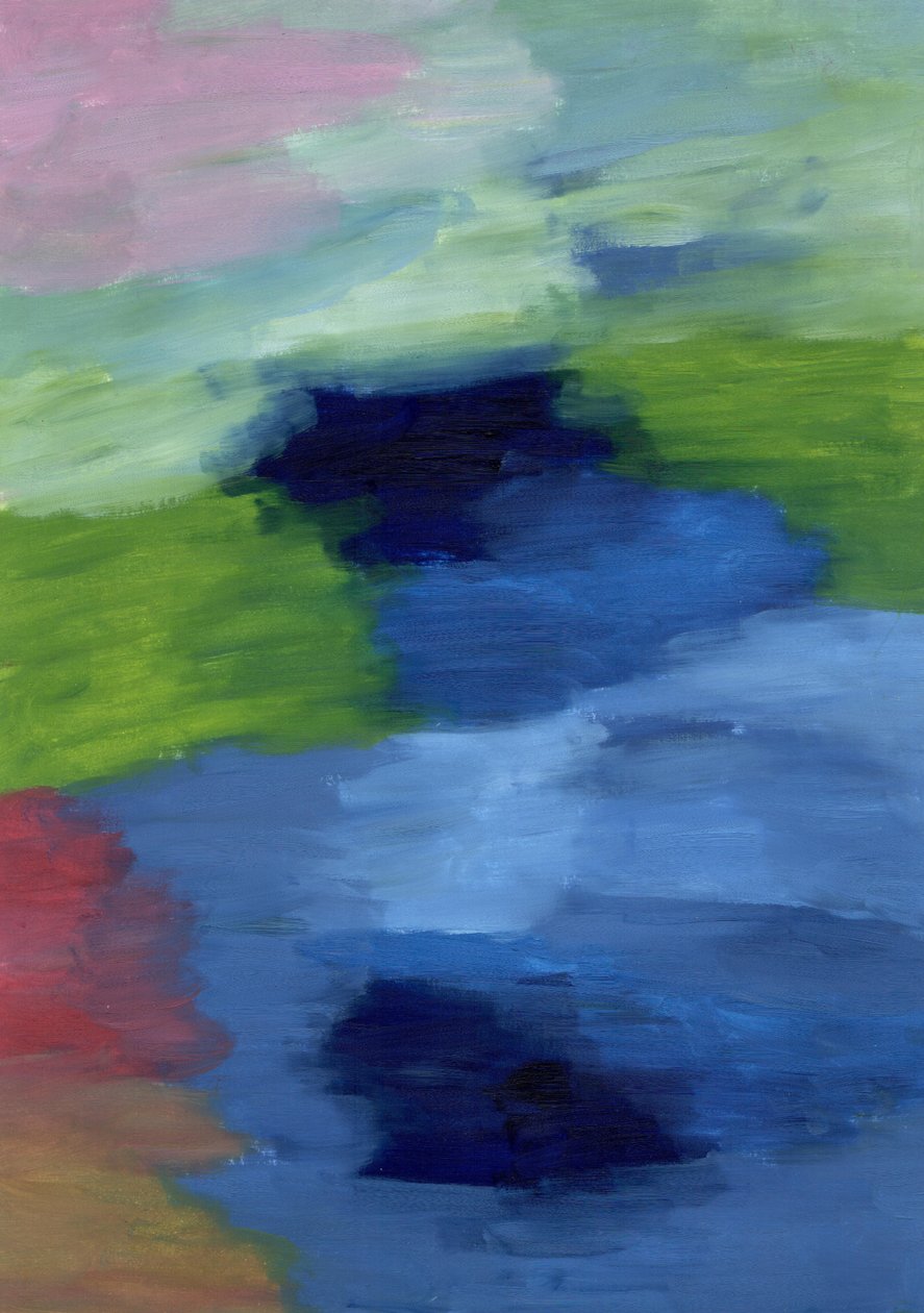 Una fusione espressiva dei tre colori primari, il blu, il rosso e il giallo, che danzano in armonia da Albert Mansour