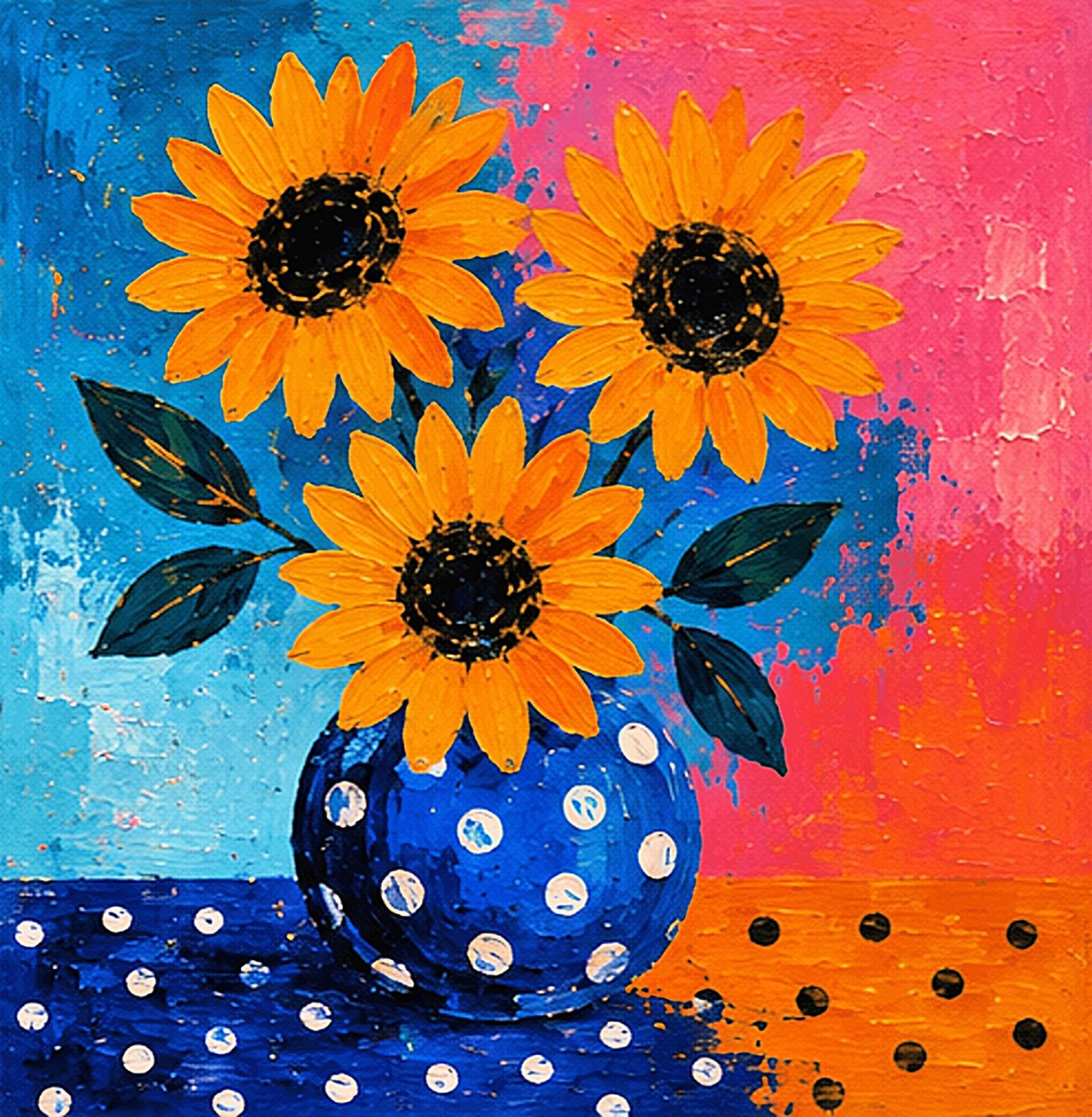 Girasoli in un tripudio di colori da Nomi Morina
