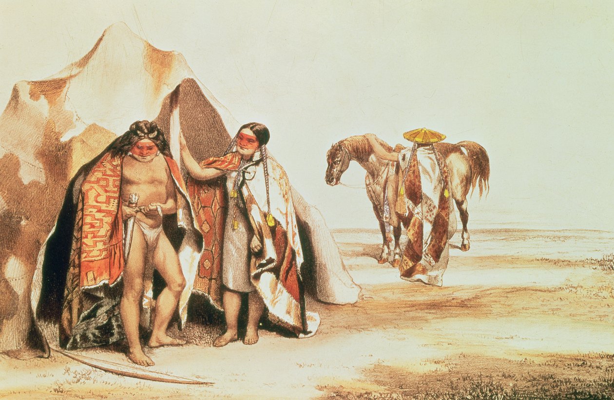 Indiani della Patagonia, inciso da Emile Lassalle, c.1830 da A. and Lassalle, E. DOrbigny