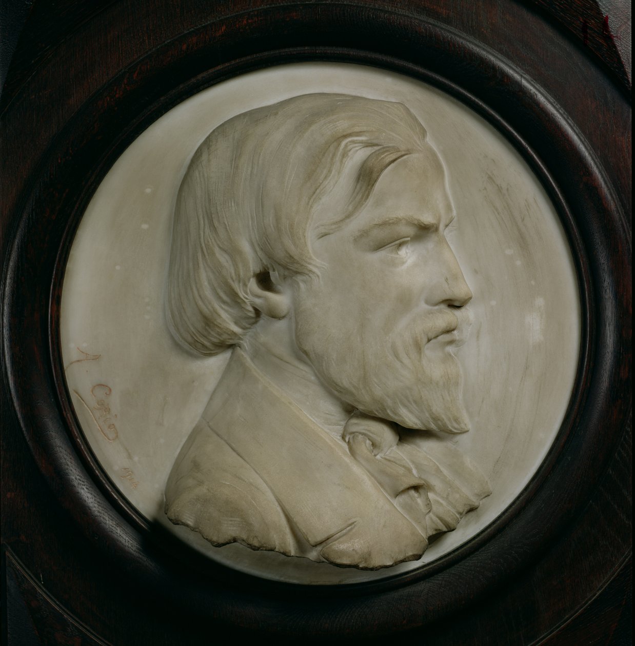 Medaglione in rilievo di Frederic Ozanam (1813-53) da A. Corio