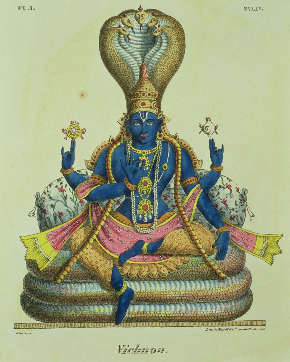 Vishnu, inciso da de Marlet da A. Geringer