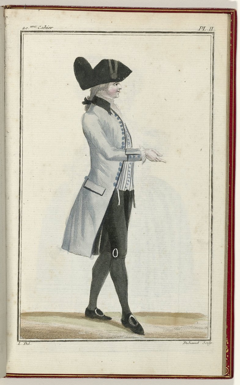 Cabinet des Modes ou les Modes Nouvelles, 1 Settembre 1786, pl. II da A.B. Duhamel