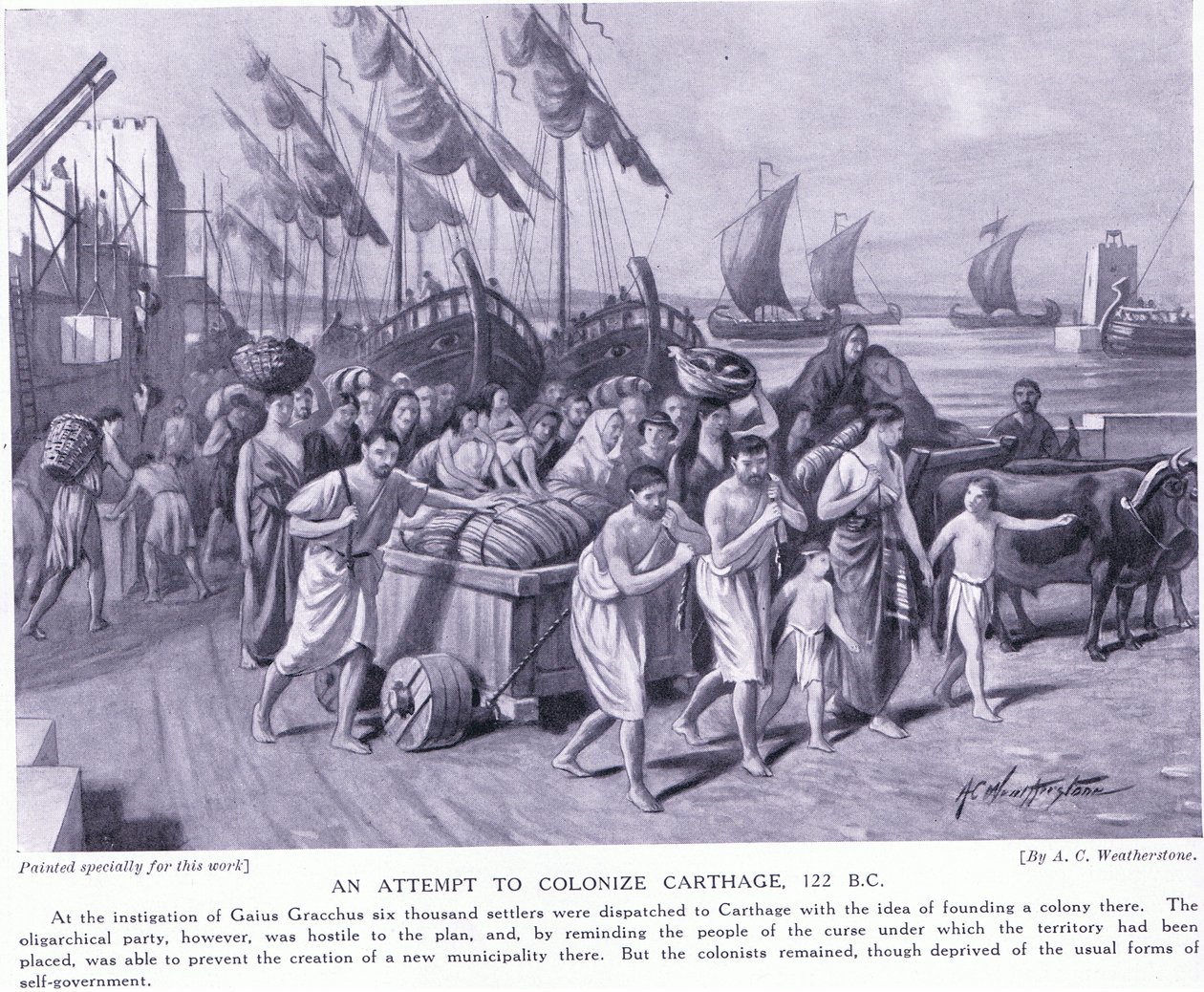 Un tentativo di colonizzare Cartagine 122 a.C. da A.C. Weatherstone
