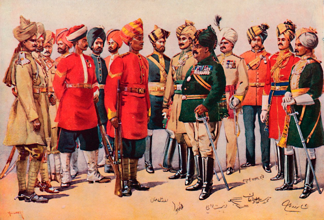 Un Gruppo di Soldati Indiani da AC Lovett