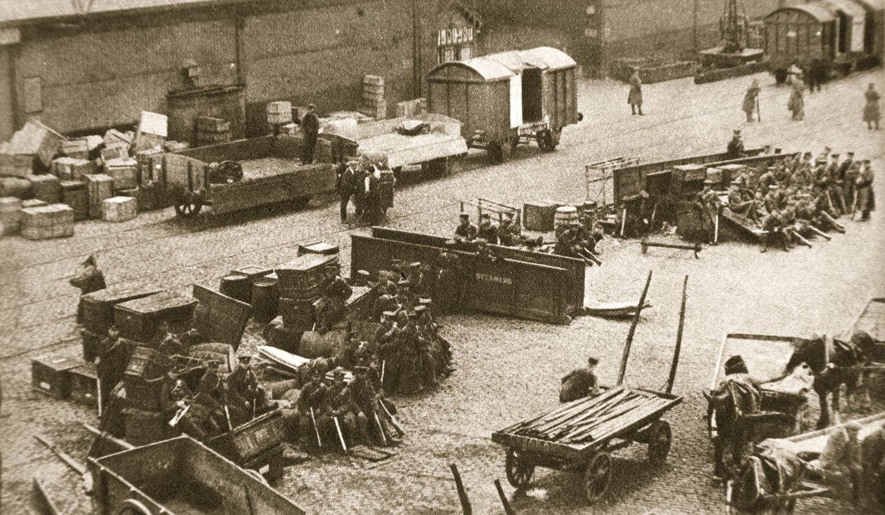 Il 2º Battaglione del Reggimento Reale del Sussex, Belfast, Irlanda, 1907 da AE Brown