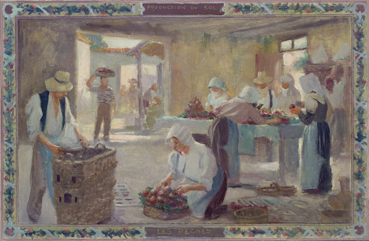 Prodotti del sole: pesche da A.F. and Bonnencontre Gorguet