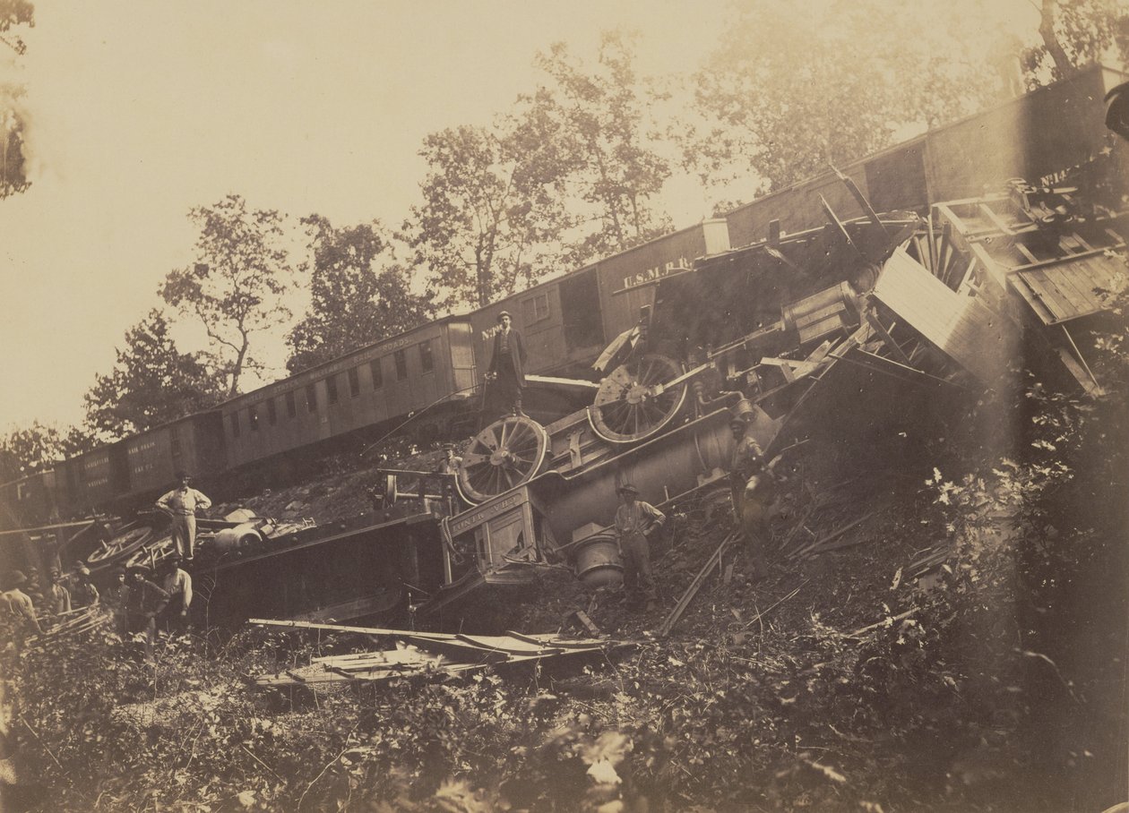 Incidente ferroviario causato dai ribelli da A.J. Russell