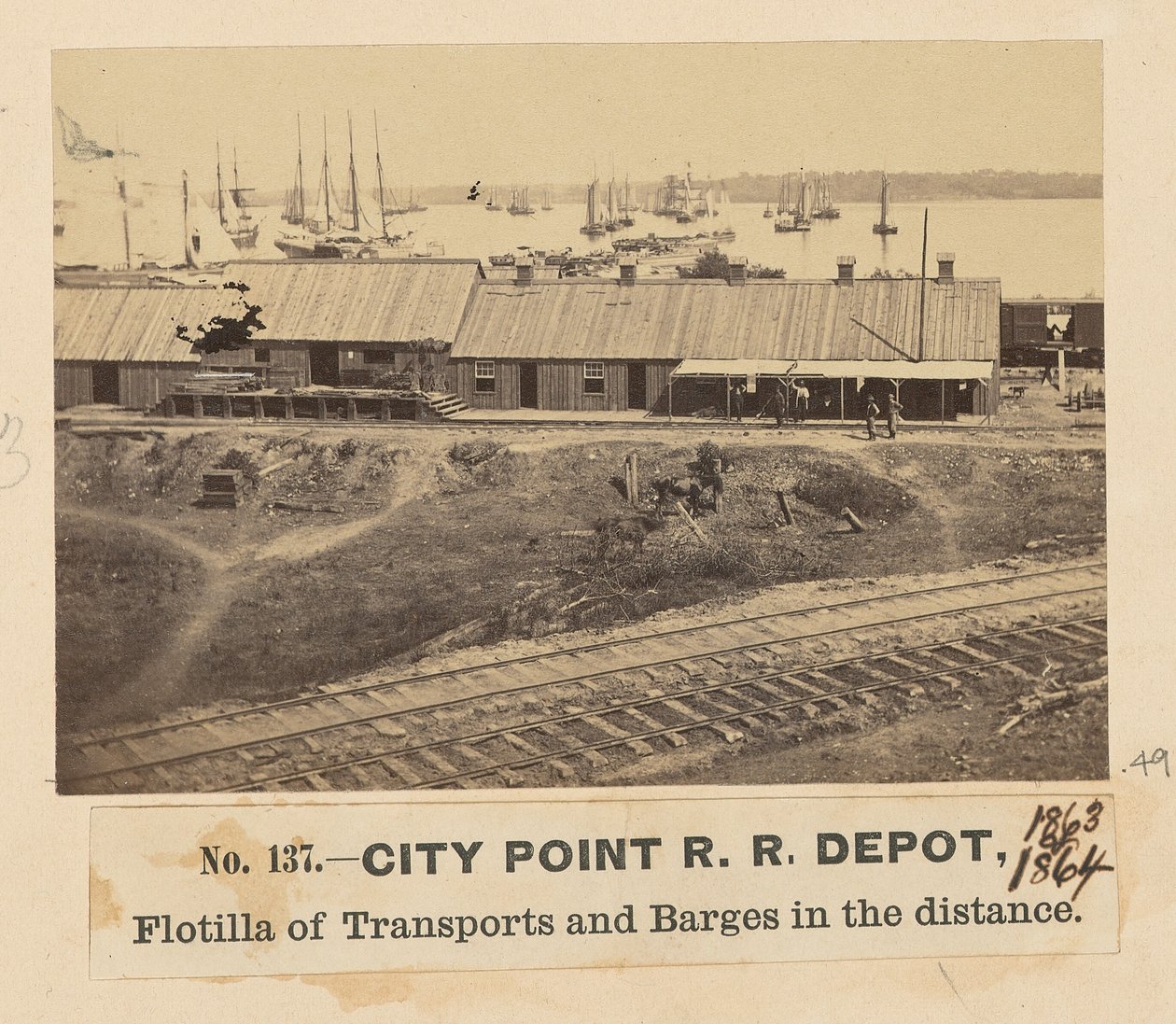 Deposito ferroviario di City Point da A.J. Russell