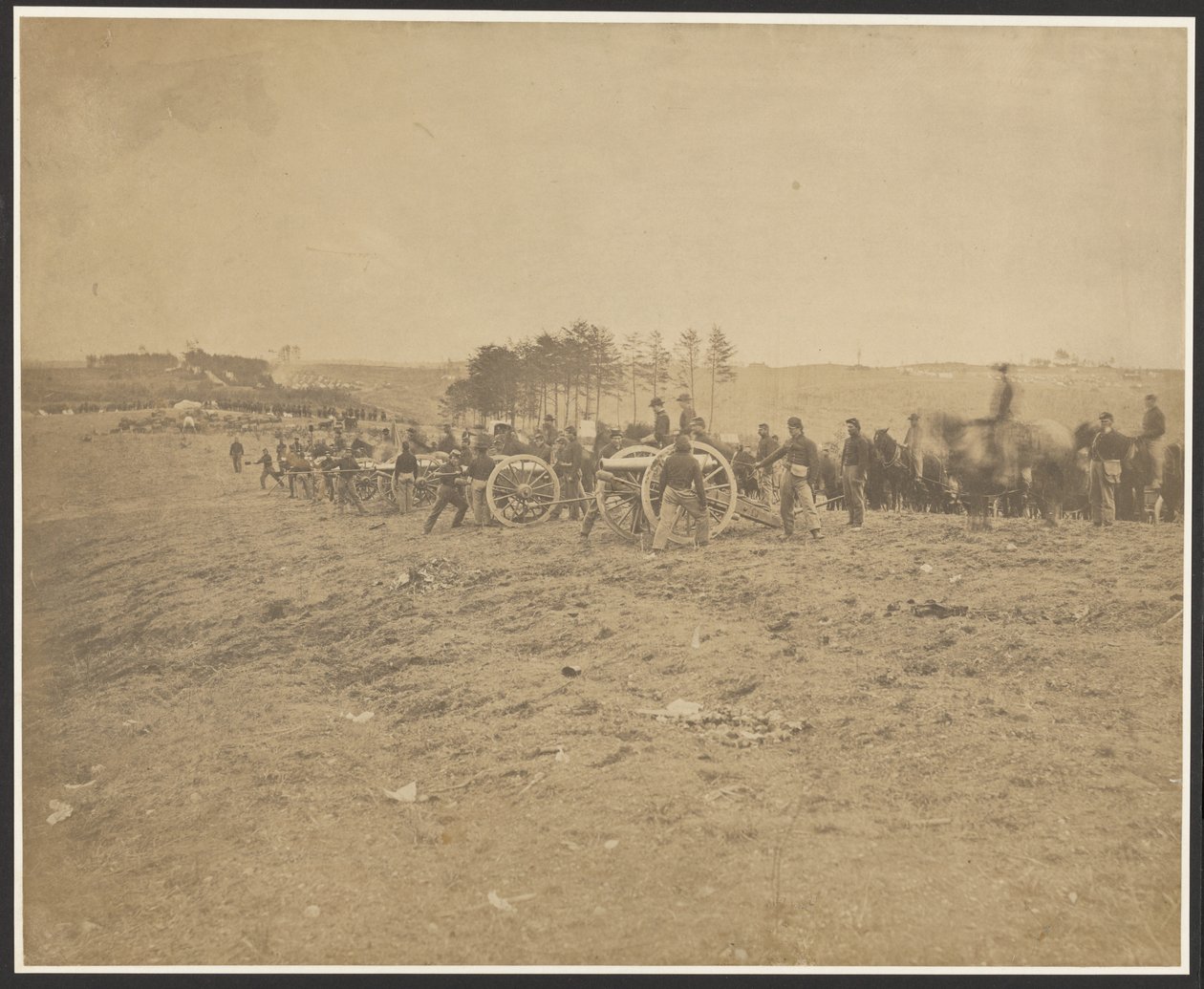 [Prima batteria del Connecticut, vicino a Fredericksburg] da A.J. Russell