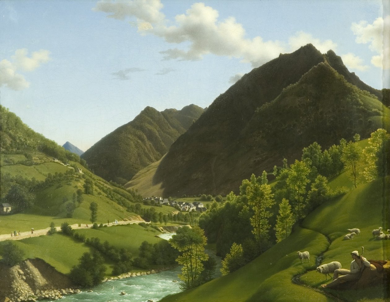 Una valle nei Pirenei da A.L.R.M. Duperraux