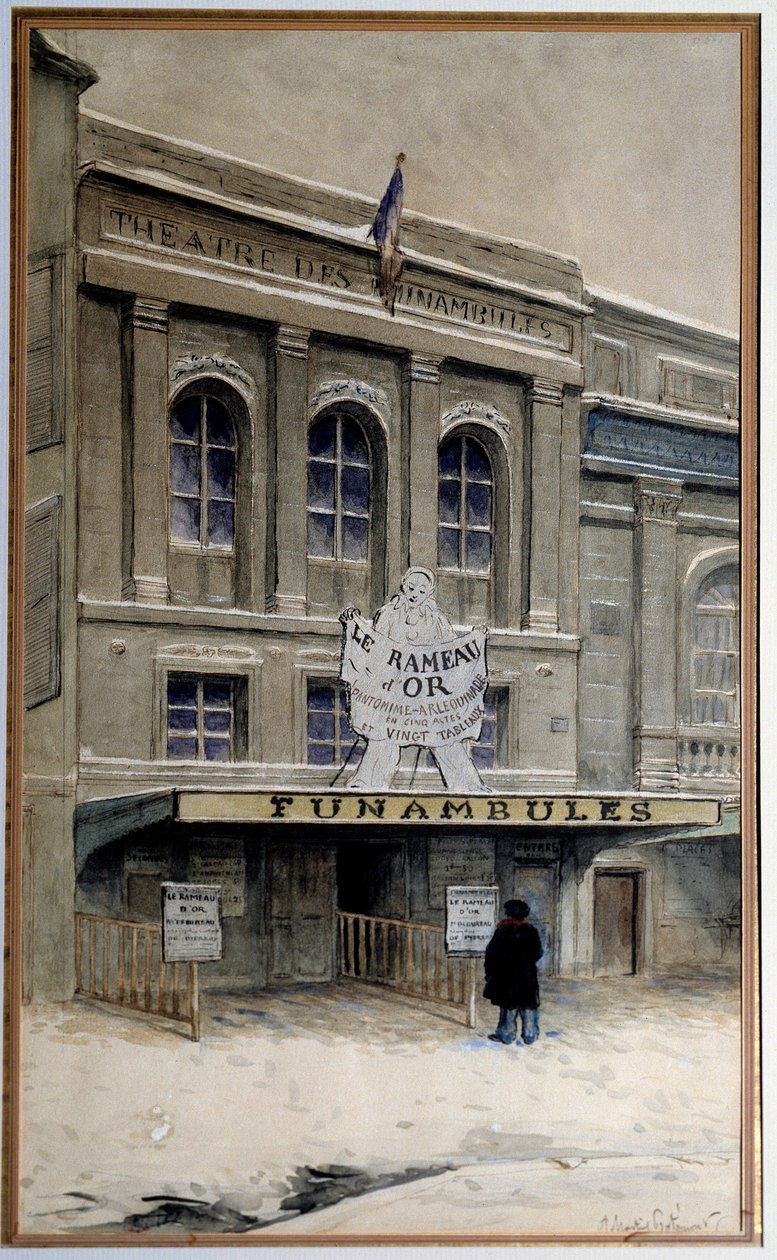 Vista del Théâtre des Funambules sul boulevard du Crime da A.P. Martial