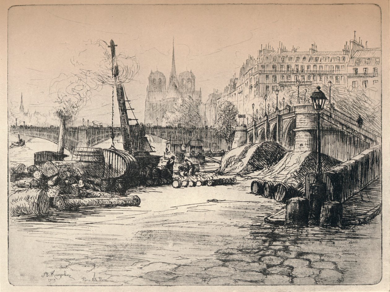 Notre-Dame e il Quai de Bethune da AR Kempken