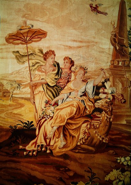Asia, da un arazzo dei quattro angoli del mondo, (dettaglio) da A. Baertams