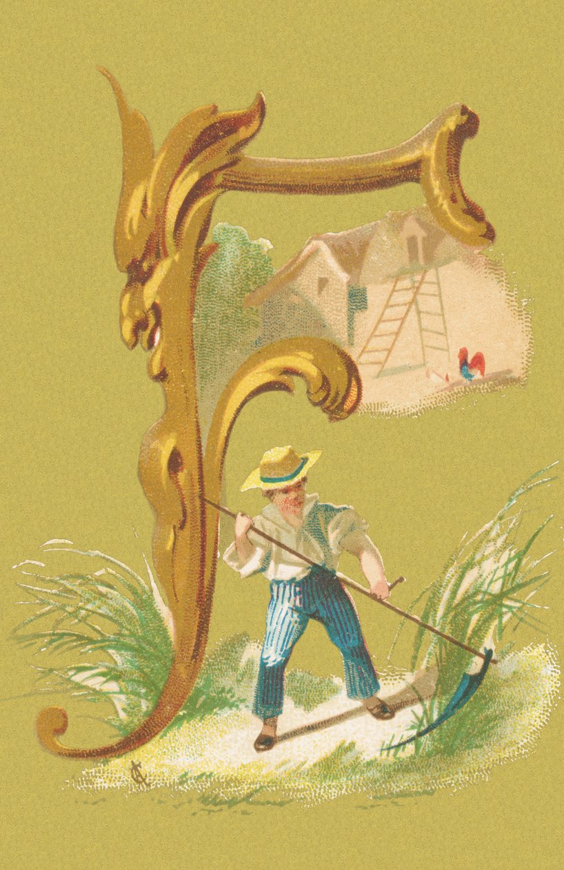F: falciatore, falce, fieno, fattoria da A. Cordier