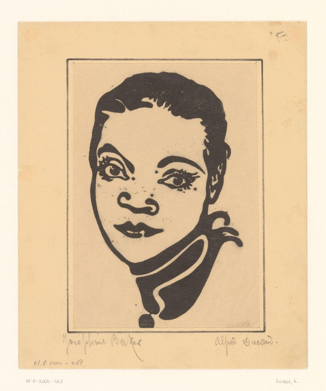 Ritratto di Josephine Baker da A. Ducand