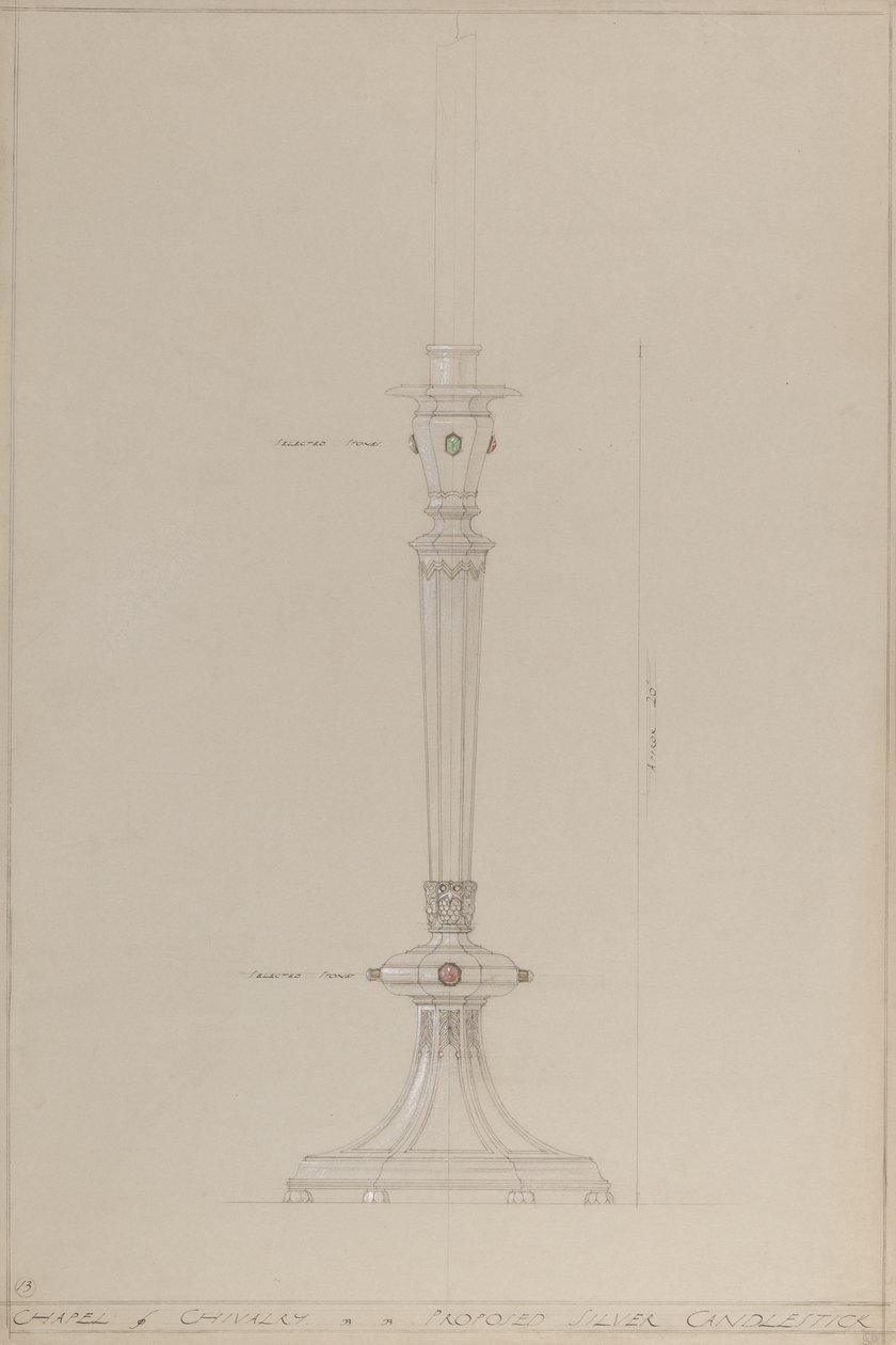 Cappella della Cavalleria: candelabro d
