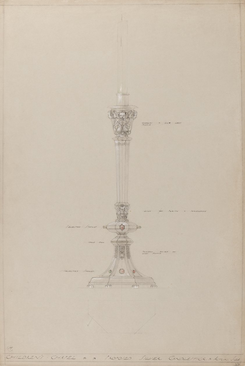 Cappella dei bambini: candelabro d