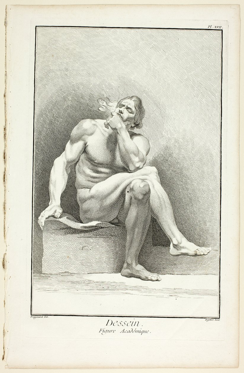 Design: Figura accademica, da Encyclopédie da A. J. Defehrt